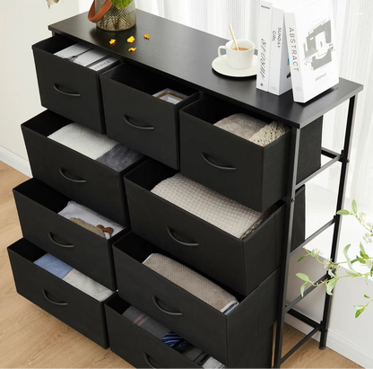 9-Drawer Fabric Dresser