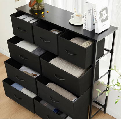 9-Drawer Fabric Dresser