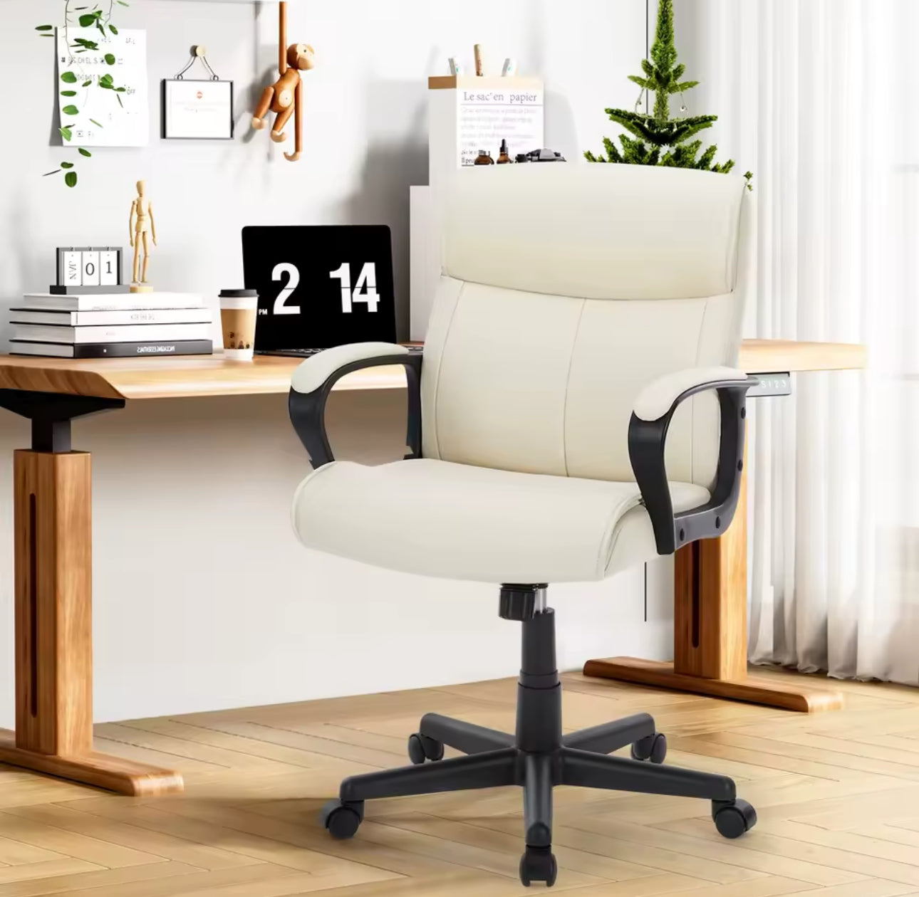 Leather Adjustable Computer Chair